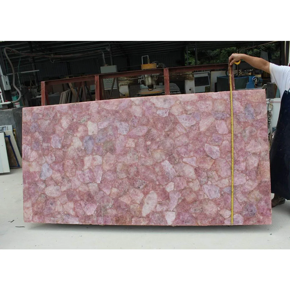 pink quartz countertop kitchen