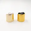 Aluminum Press Top Cap Gold Disc Dispensing Cap 24/410 For Lotion