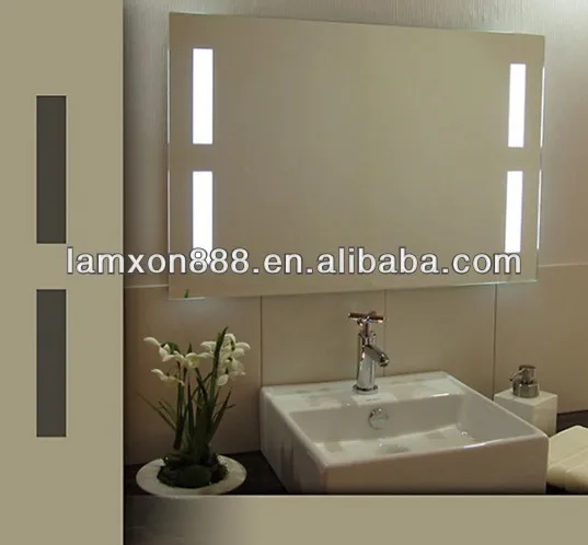 Bathroom strip light makeup mirror with LED light