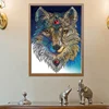 China arts and crafts 40*50CM diamond painting animal supplies vivid 5d DIY special shaped diamond painting wolf
