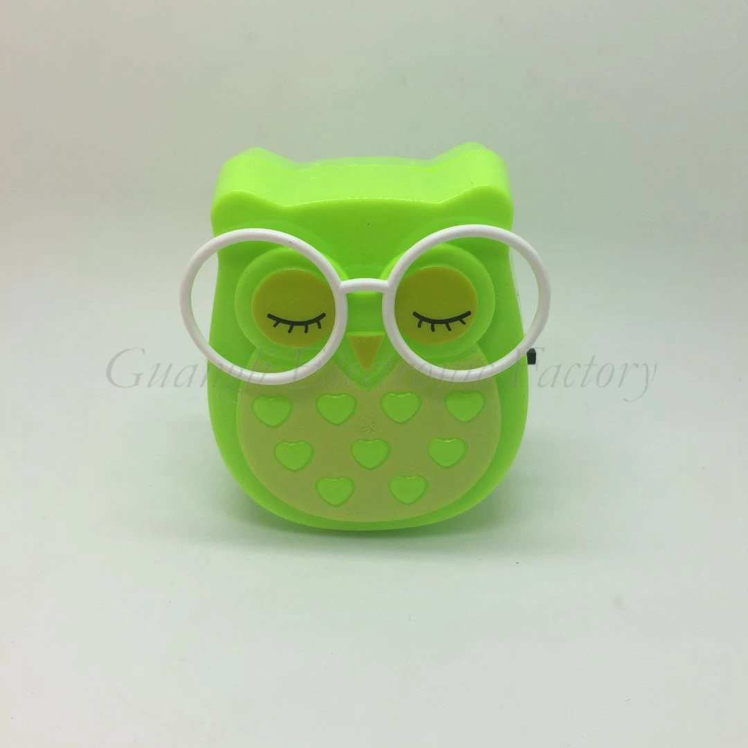 W090 4SMD mini switch plug in room usage Owl shape night light For Baby Bedroom cute gift