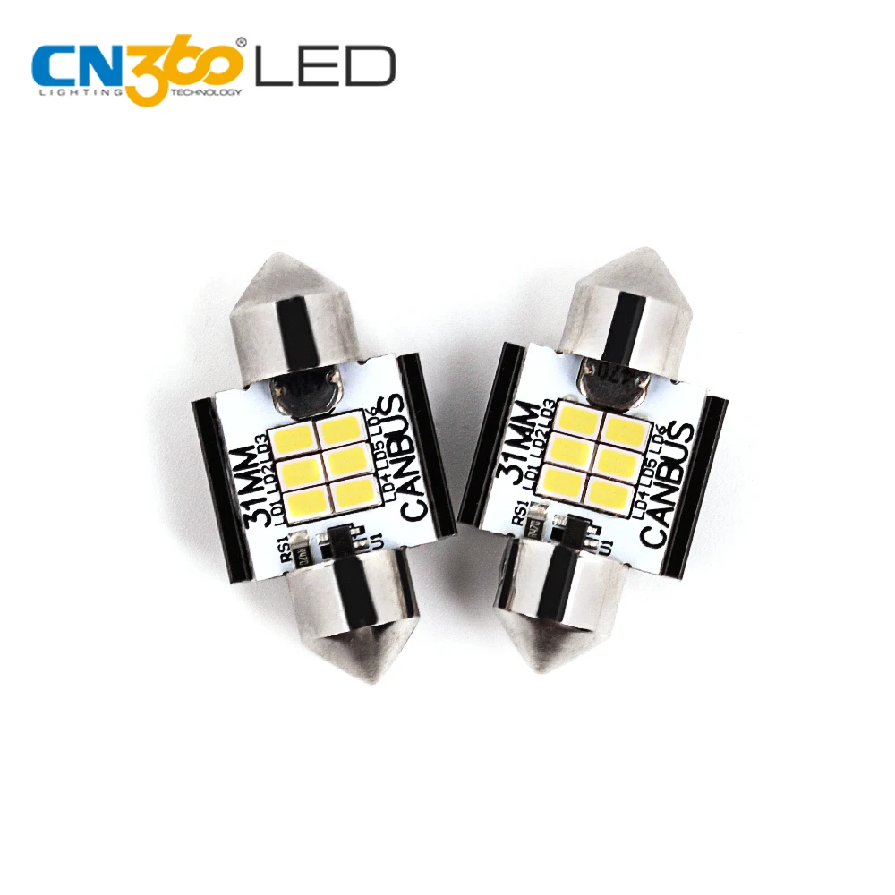 Error free led car light 31mm c5w t15 festoon canbus