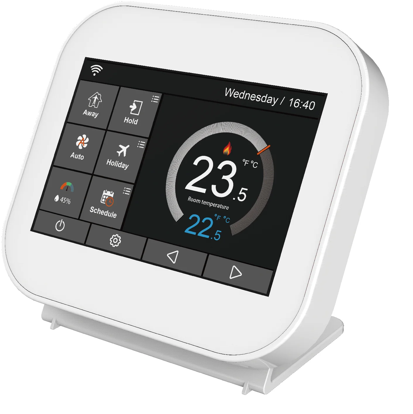 Touch Screen Wifi Enable Rf Wireless Programmable Smart Thermostat For Boiler Water Heater 6466