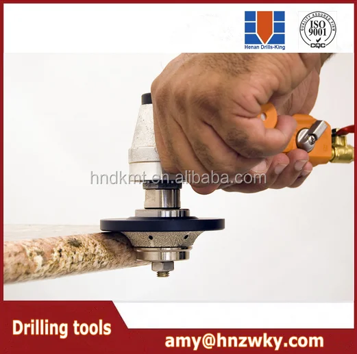 Brazed Diamond Router Bits 45 Degree For Portable Profile Machines