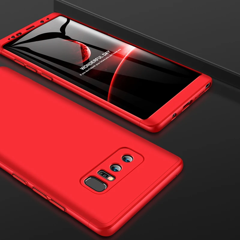 2018 hot sell 360 cover Removable 3in1 Hard PC Shield Back Cover Case for Samsung Galaxy Note8 phone cases