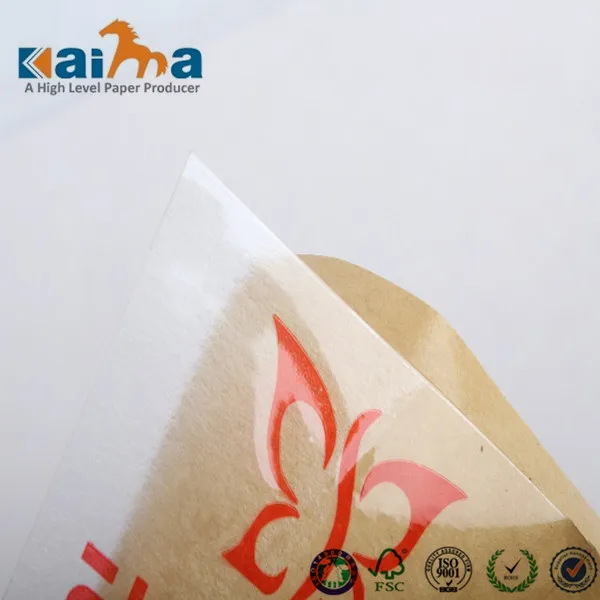 Papel Autoadhesivo Transparente En Pet Para Impresion En Hojas Para Calcomanias Etiquetas De Embalaje Identificacion Del Producto Spanish Alibaba Com