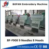 industrial 8 head flat embroidery machine for digitizing jobs