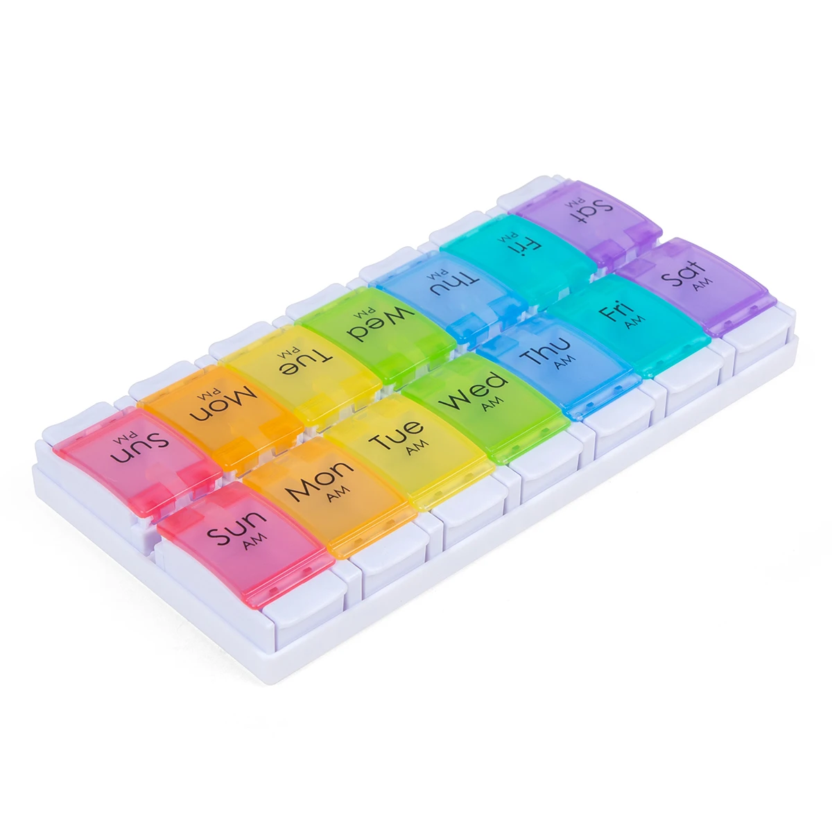 Travel 2 Weeks Pill Boxes Cases Colorful Medicine Pill Organizer - Buy ...