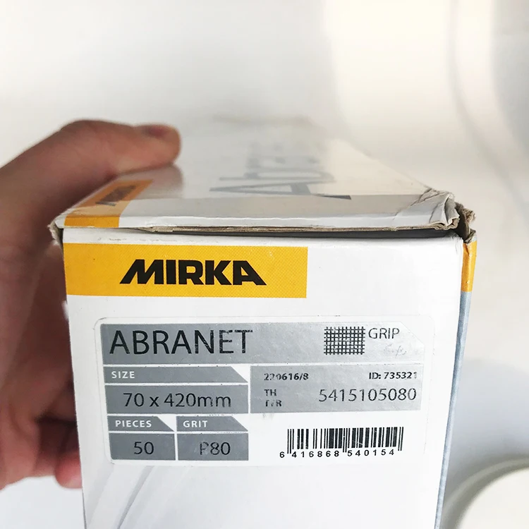 im<em></em>ported Sandpaper MIRKA70*420 Dry Grinding Paper Finland