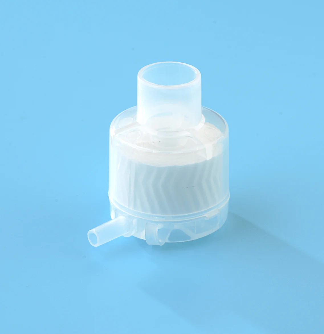 Trach-vent Hme Filter With O2 Port And Suction Port - Buy Hme Filter 