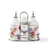 Kitchen vinegar oil pot pepper shaker set 5pcs ceramic spice set