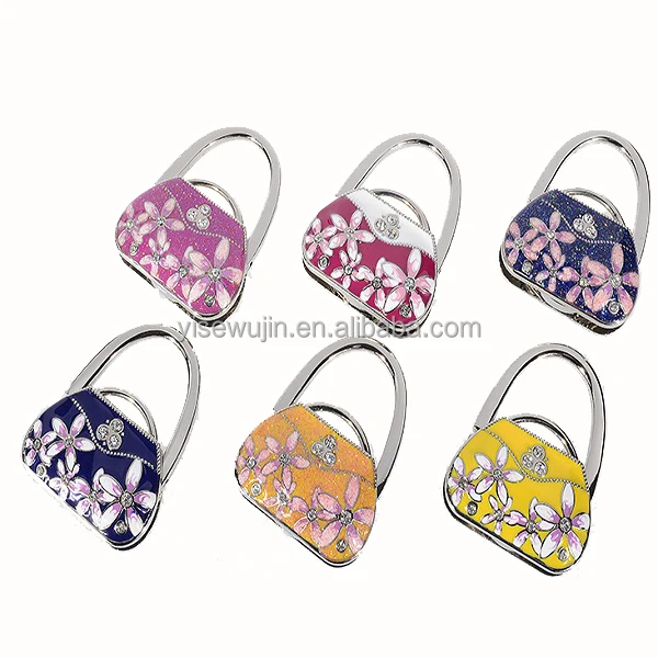 Ladies Souvenirs Elegant Flower Bag Holder Table Top Purse Hanger