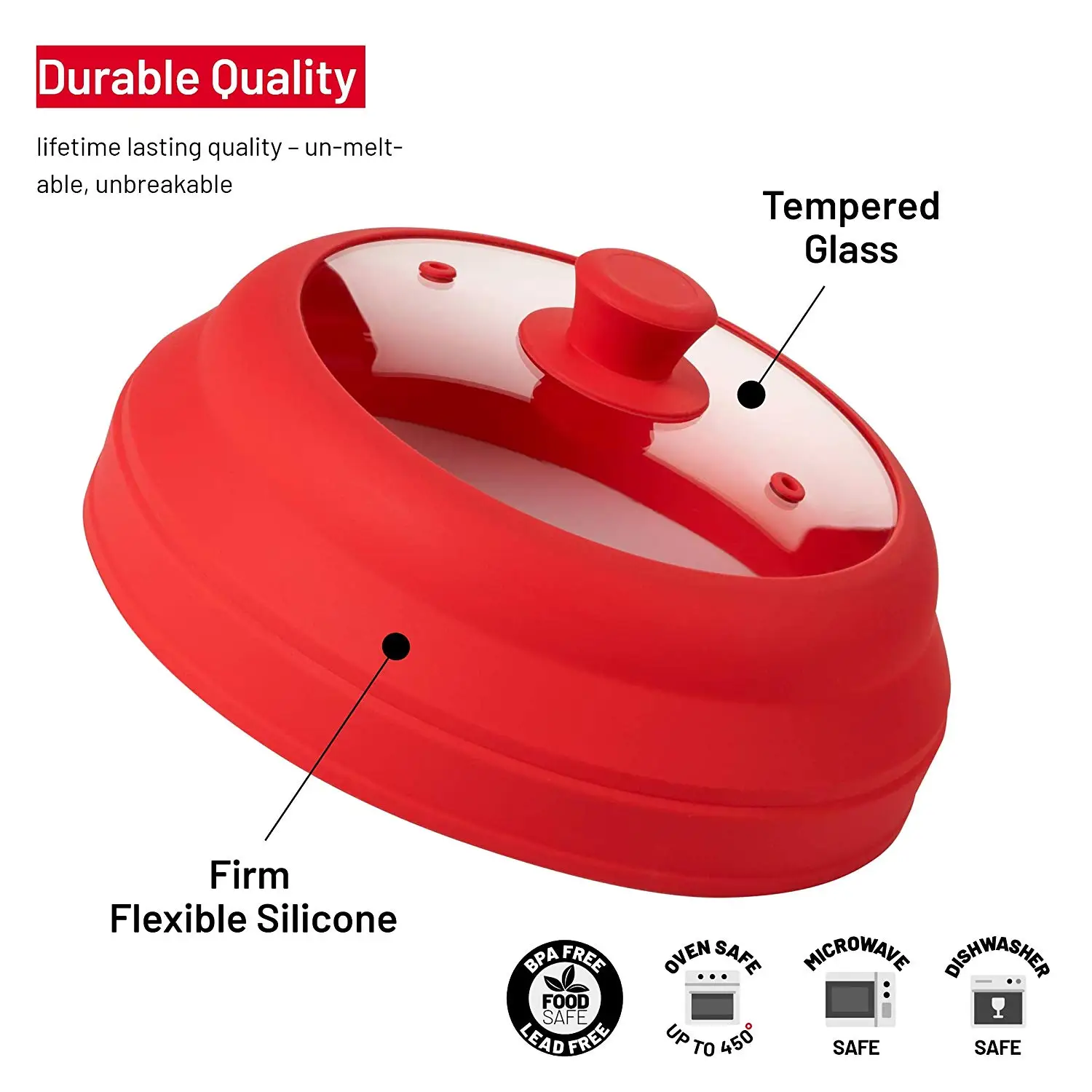 Renjia Silicone Microwave Plate Cover For Home Microwave Cover Silicone