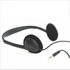 Shenzhen factory disposable cheap headset low cost headphone for schools hospitals airlines trains