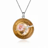 Good quality 925 silver natural shell jewelry pendant