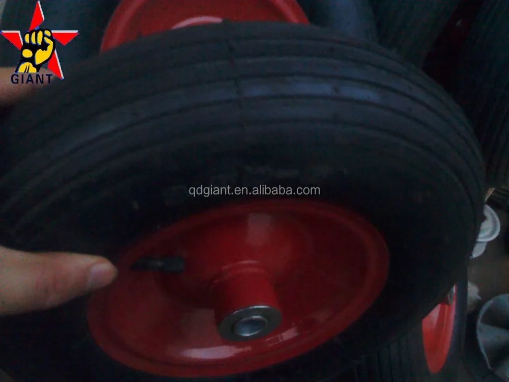 steel rim pneumatic wheel 3.50-6 for wheelbarrow