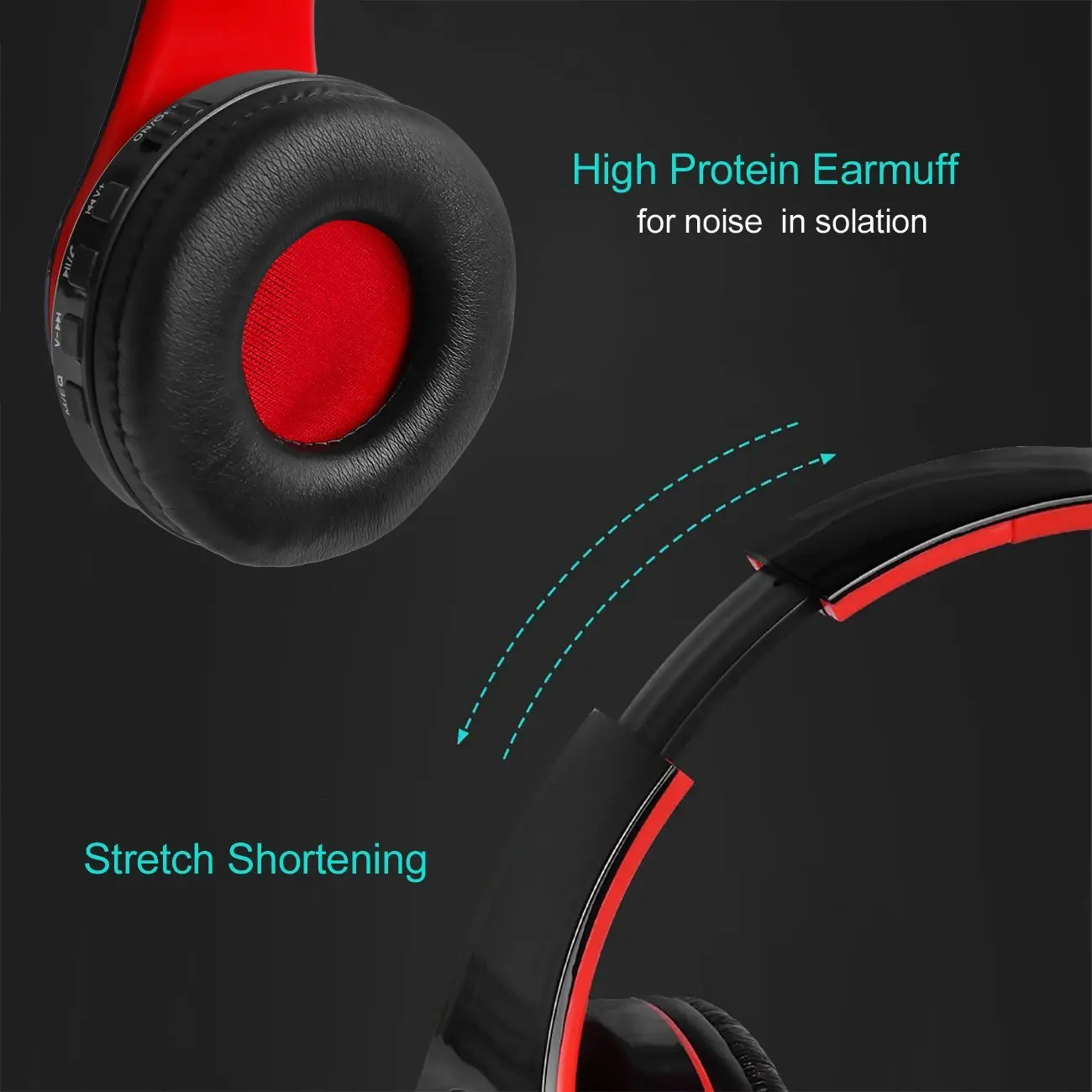 Alta Calidad De Sonido Oem Hd Estéreo Ligero Plegable Dual China Hi Fi de la ranura de sonido estéreo para auriculares