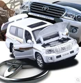 New LC200 Toyota Land Cruiser 1 32 alloy car model pull back sound light kids toy