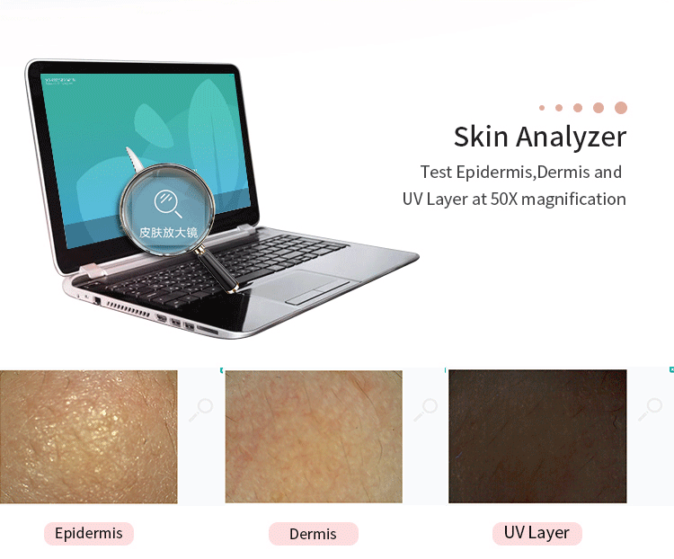 portable 3d beauty bio digital magic mirror facial skin scanner analyzer