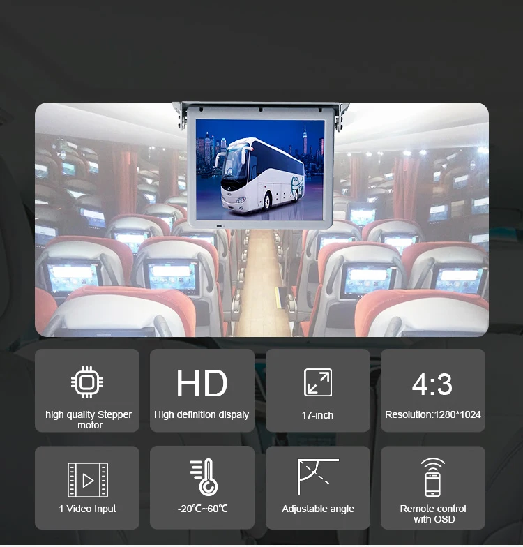 motorized lcd car monitor