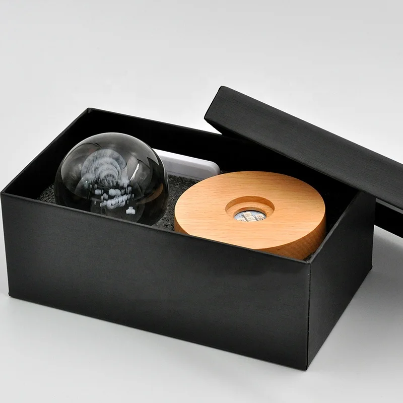 led light base for crystal