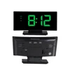 12/24 Hour Big Digit Display Curved LED Screen Time Clock for Kids Bedrooms Desk Living Room
