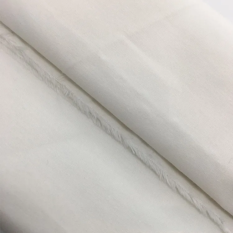 White Poplin Polished Organic Cotton Fabric For Shirt - Buy Organic ...