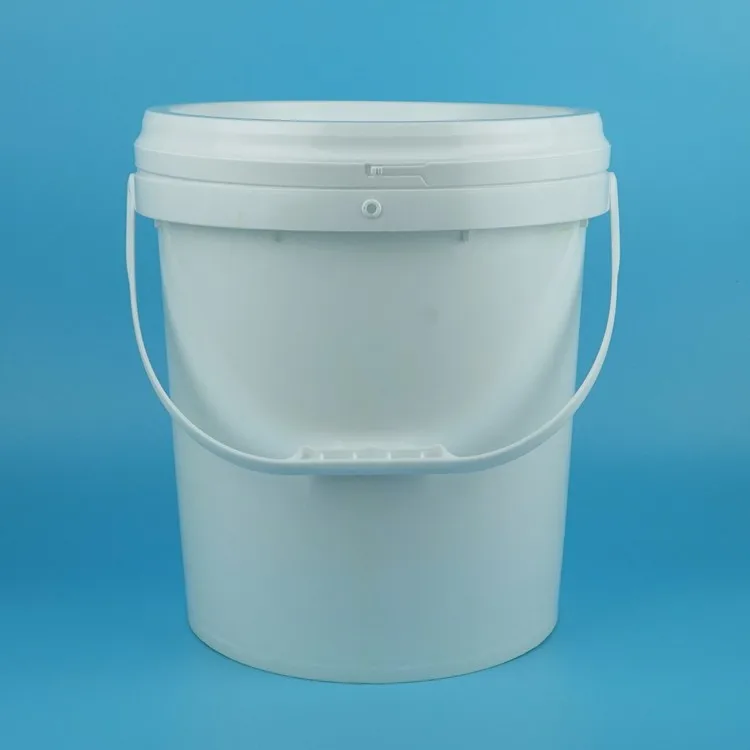 4 Gallon Wall Paint Bucket With Handle,Leakproof Lid Plastic Pail,Pure