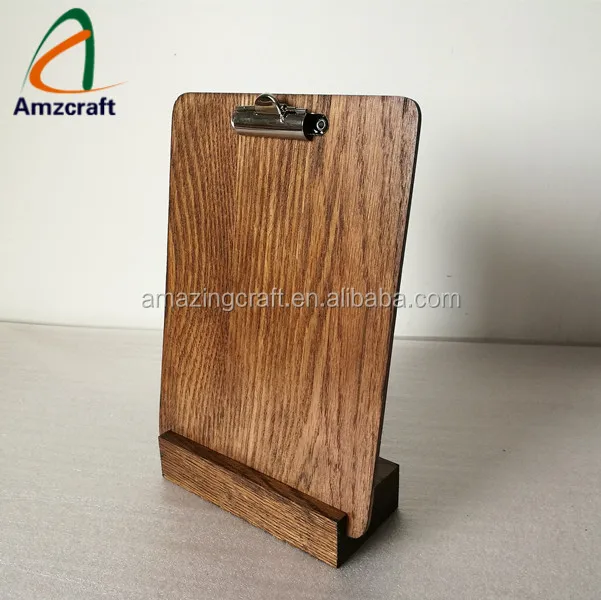 Menu Clipboard Birch Plywood Customisable Wooden 