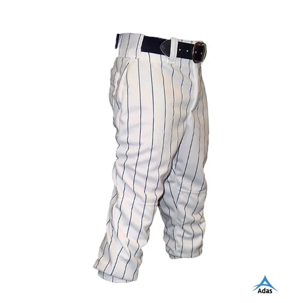 Custom New Design Sublimation Blank Baseball Capri Pants Wholesale,Cropped Baseball Pants,3/4