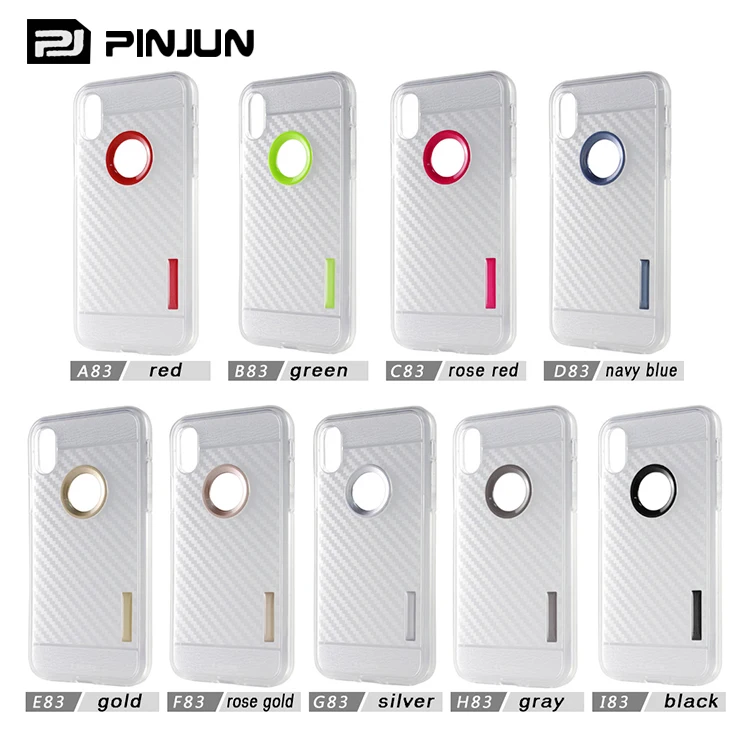 Carbon Skin Mobile Case Covers Polycarbonate For Iphone 8 Tpu Case