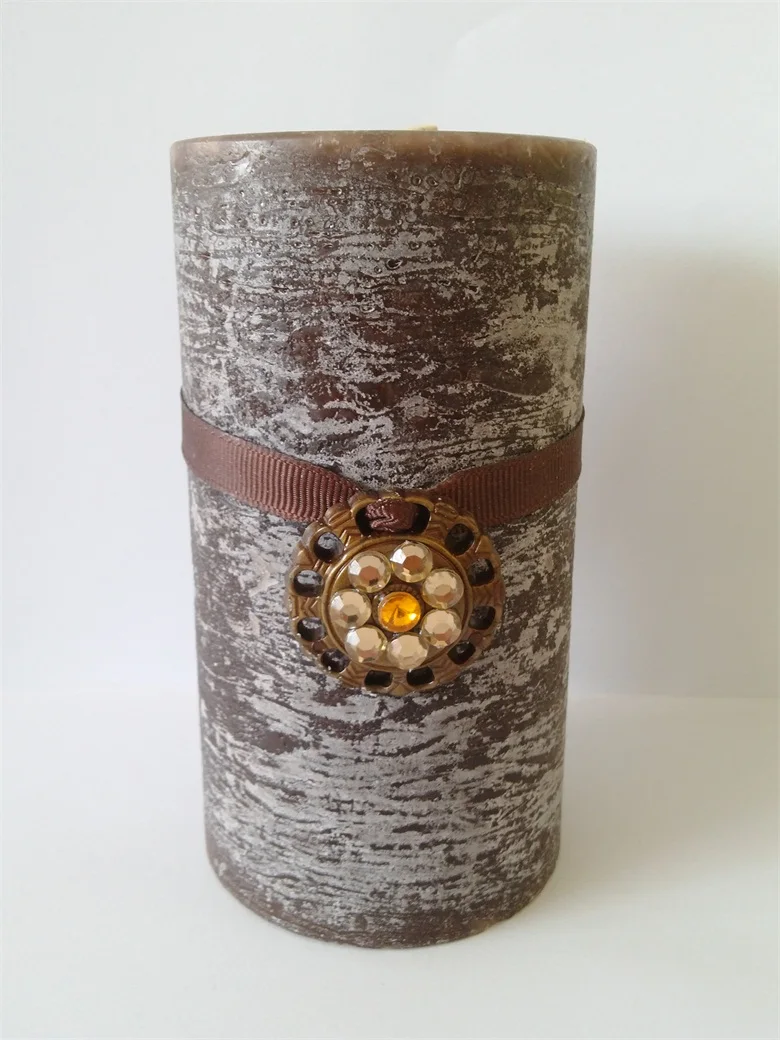 Frostwork Art Craft Leading Designer Customized Size Pillar Candles