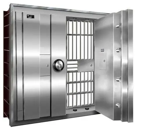 Dubal Door Safe Strong Room Bank Vault Door High Quality Stainless Steel Double Doors For Sale
