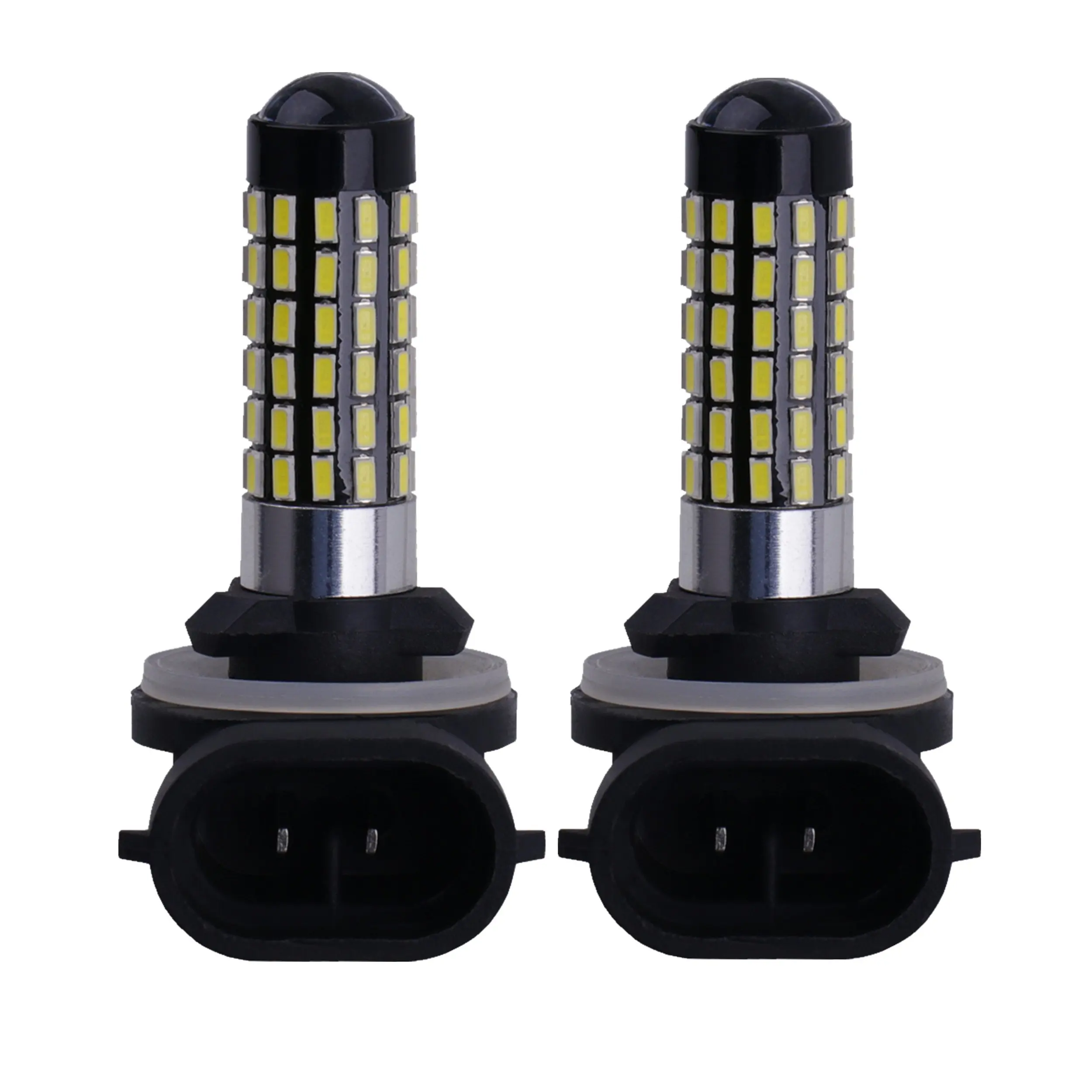 LABBYWAY 2 X 881 3014 78-EX Chipsets LED Bulbs,Super Bright 6000K 900LM DC12-24V 894 881 886 889 896 898 LED Bulbs Used For DRL or Fog Lights,Xenon White,Xenon White,2pcs