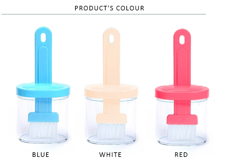  Wholesale New Product Ideas 2019 Kitchen Accessories Eco Friendly Soft Plastic Brushes Barbecue Brush With Transparent Base
