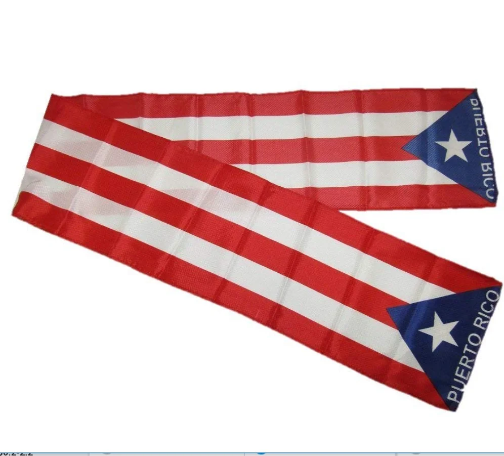 Puerto Rico Small 4 X 6 Inch Mini Flag Banner Rearview Mirror Boricua Puerto Rican Flag Fringed 6345