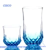 Flower Design Engraved Cisco Glassware Customized Personalized Drinking Glass Bottle