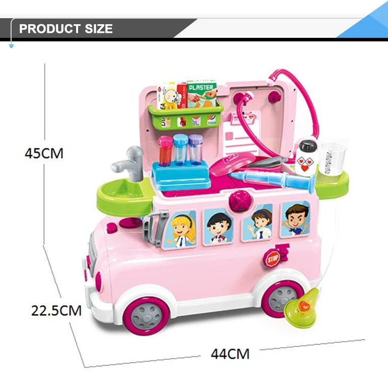 School bus design role play set doctor kit for children.jpg
