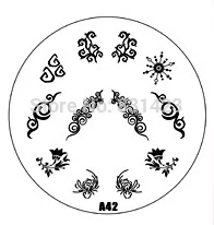 2015 new A Series A42 Nail Art Polish DIY Stamping Plates Image Templates Nail Stamp Stencil