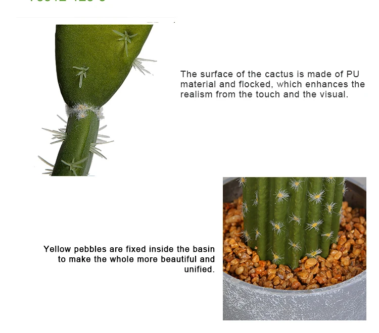 Factory Direct Supply 76cm Artificial Cactus Real Touch With Pot For