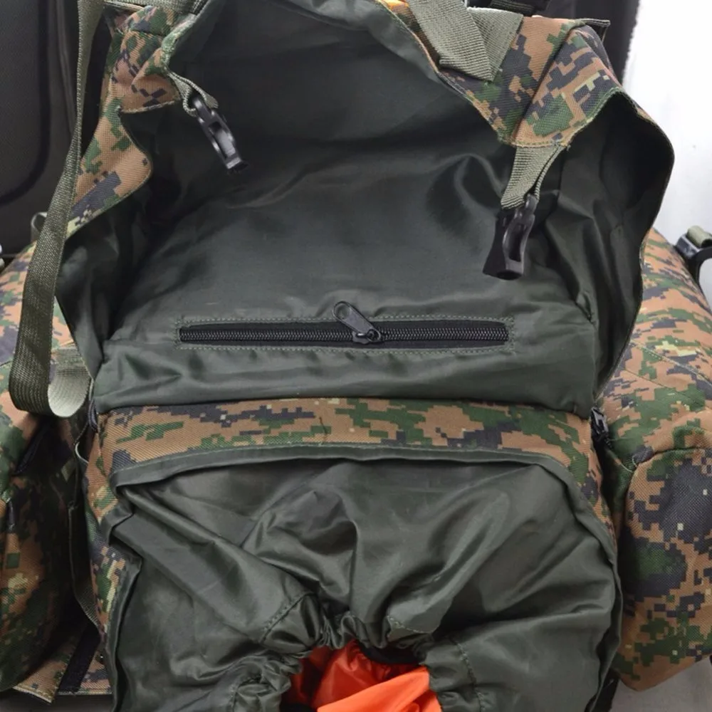 运动户外 80l 迷彩军事旅行包背包防雨罩