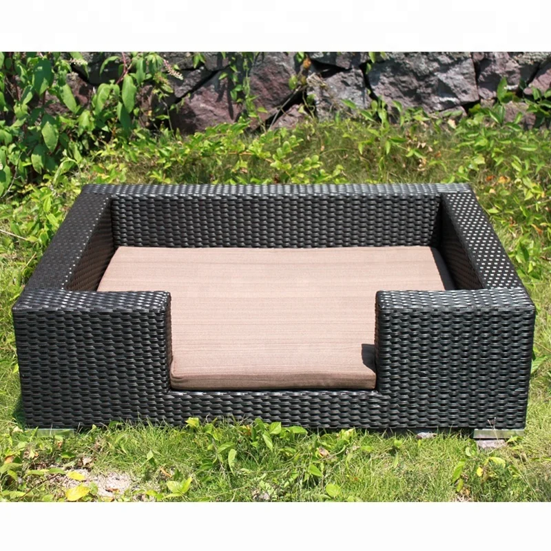 outdoor wicker dog bed