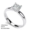 diamond engagement ring princess cut uk fine jewellery real 18k white gold wedding ring for women