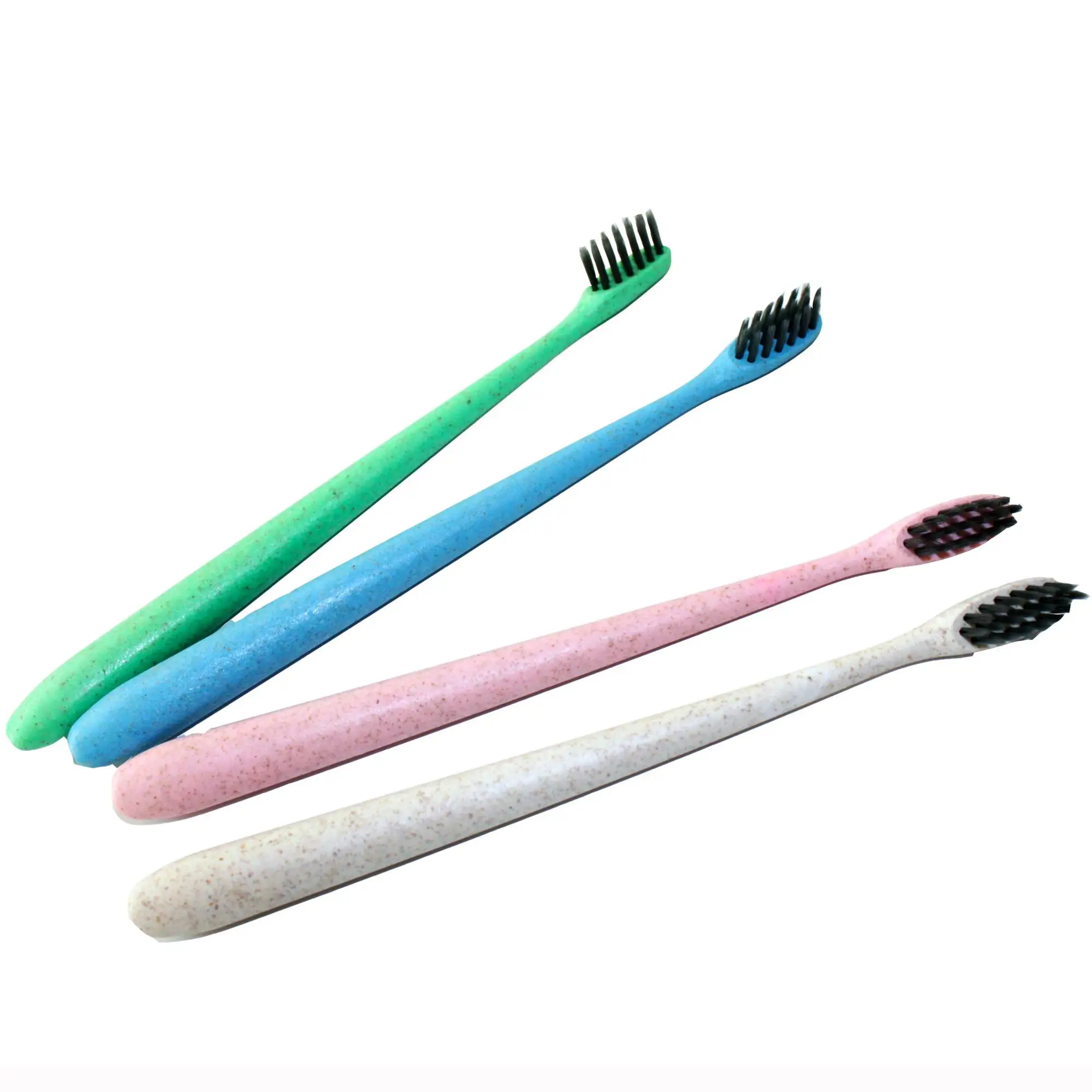 Wheat Straw Toothbrush With Soft Bristles For Eco-friendly Ergonomic ...