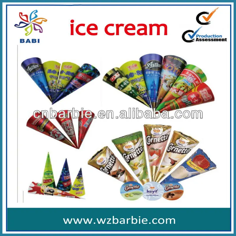 Aluminum Foil Ice Cream Packing Cone Buy Ice Cream Cone Sleeve