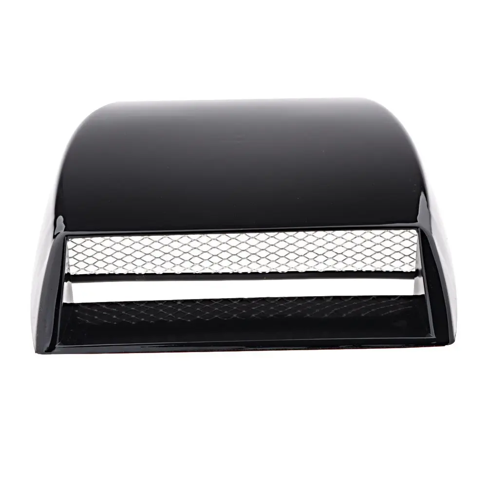JDM Black Car Coupe Pickup Truck Decorative Air Flow Intake Turbo Bonnet Hood Vent