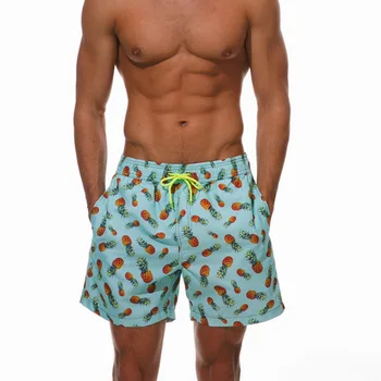 waterproof swimwear pineapple custom oem shorts surf swim pockets casual larger