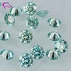 hot selling color diamond factory price green&blue moissanite diamond 6.5mm in india
