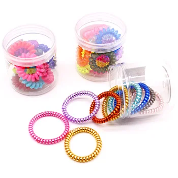 Plastic Spiral Hair Bands Elastics Ties For Women Plastic Spiral Hair Bands Elastics Ties For Women