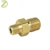 Hex Reducing 304 Stainless Steel Compression Fittings Hexagon Chrome Pipe Threaded Nipple Tube
